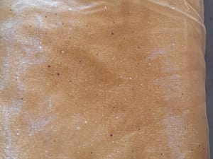 decoratiedoek 'organza'  150 breed, op verschillende lengtes tussen 420 en 500, prijs op aanvraag